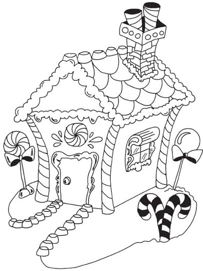 Christmas House Coloring Pages - Part 1